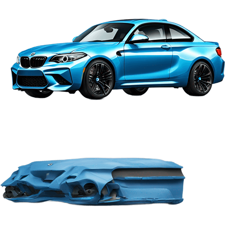 bmw m2 g87 blue emoji