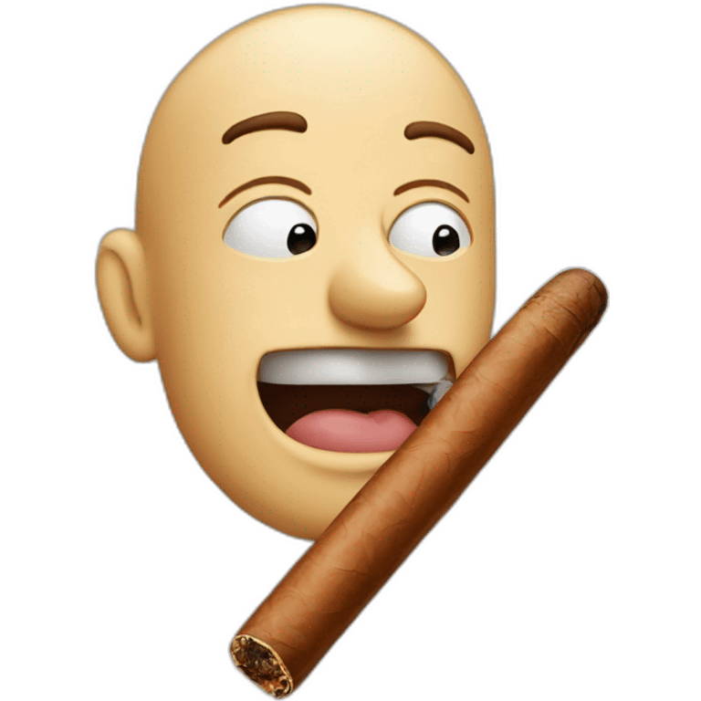 Cigar in man's mouth emoji