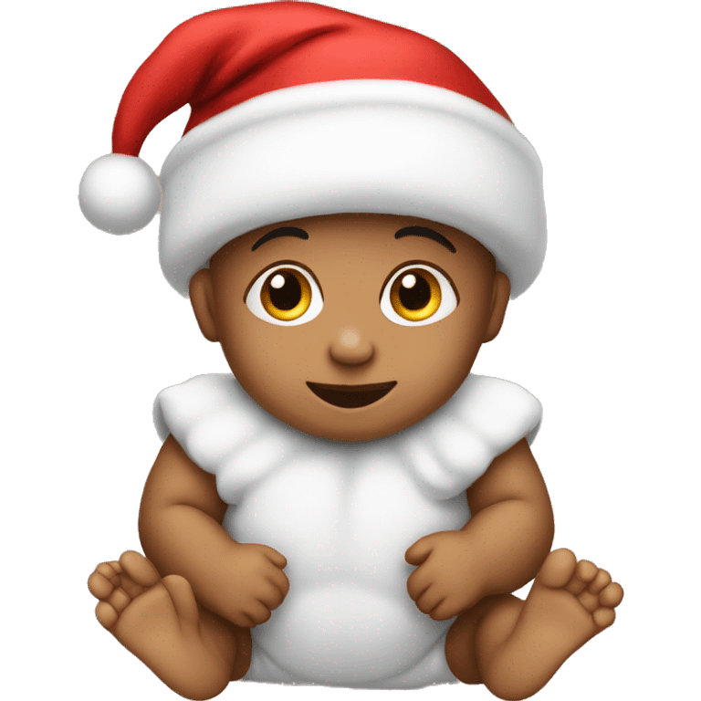 Baby in Santa hat emoji