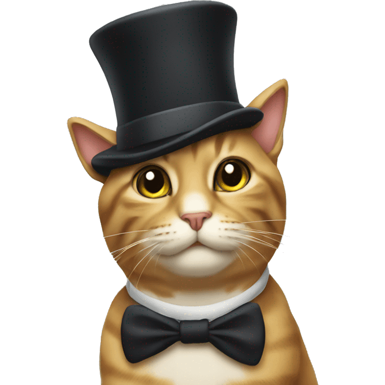 cat with a tophat emoji