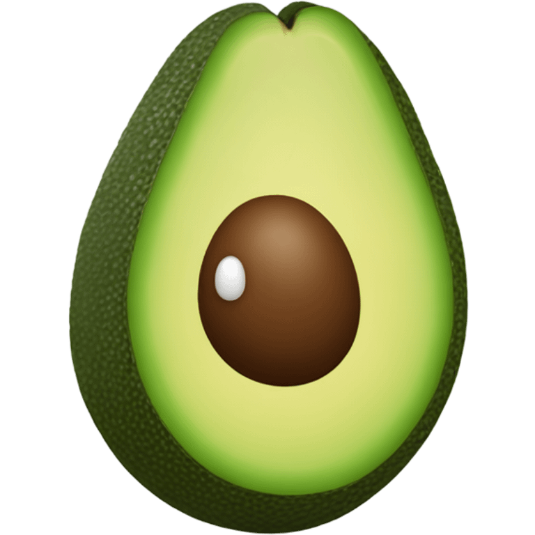 An avocado like it is a microphone emoji