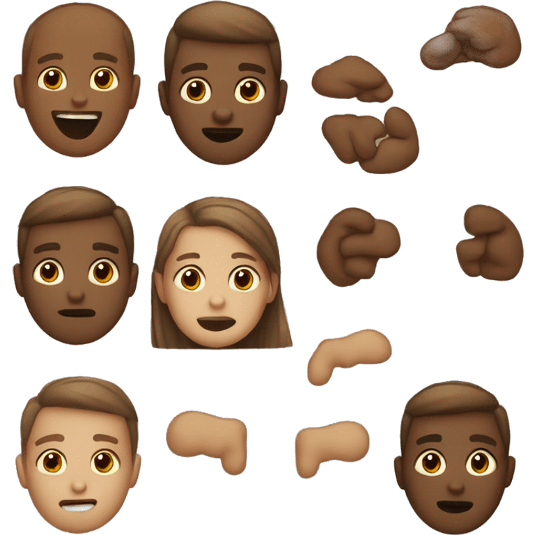 brown or beige emojies, esthetic emoji