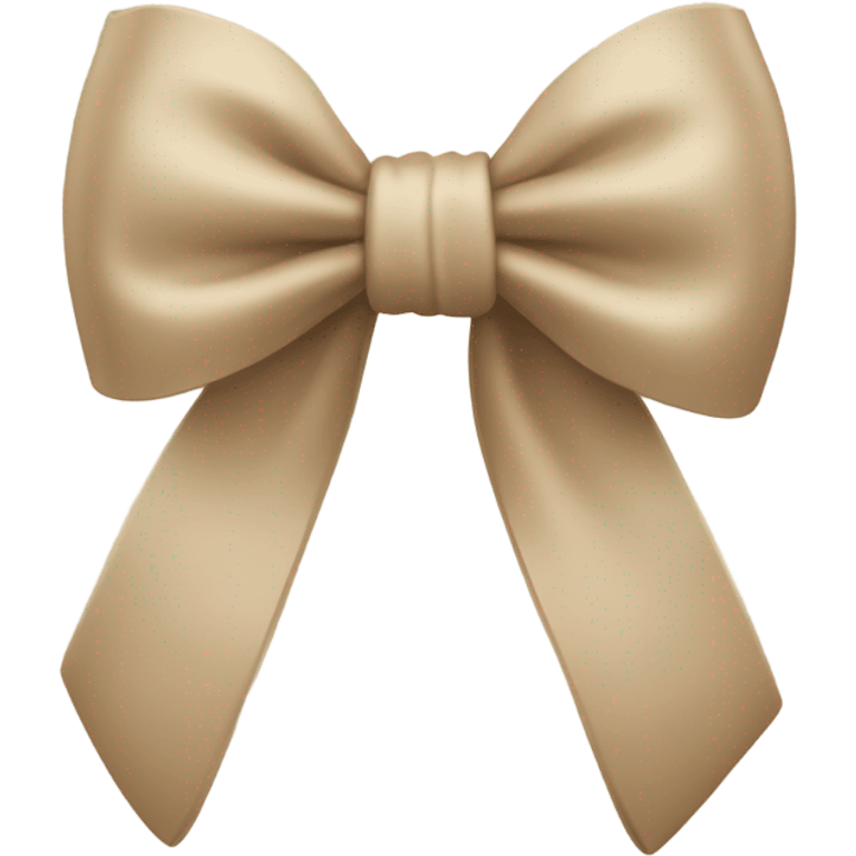 beige bow emoji