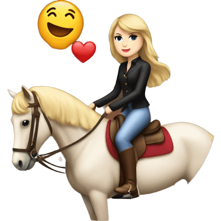 Taylor swift riding a horse emoji