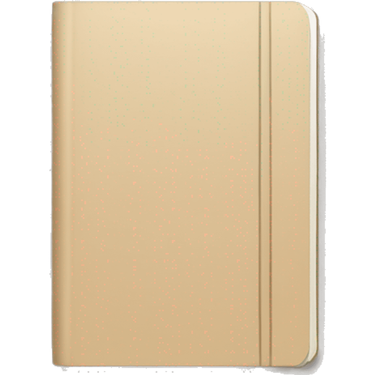 small beige notebook
 emoji