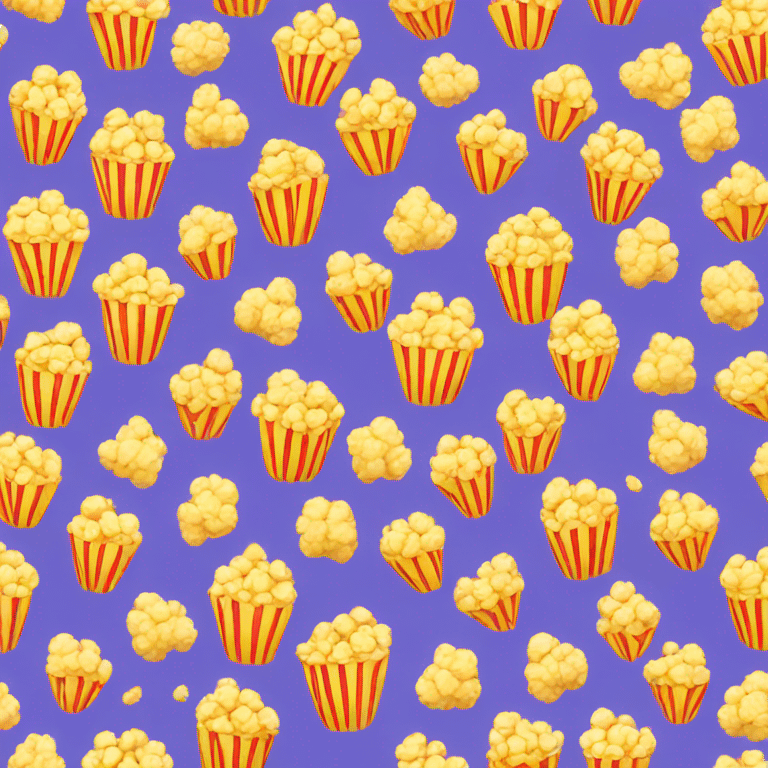 Colourful popcorn  emoji