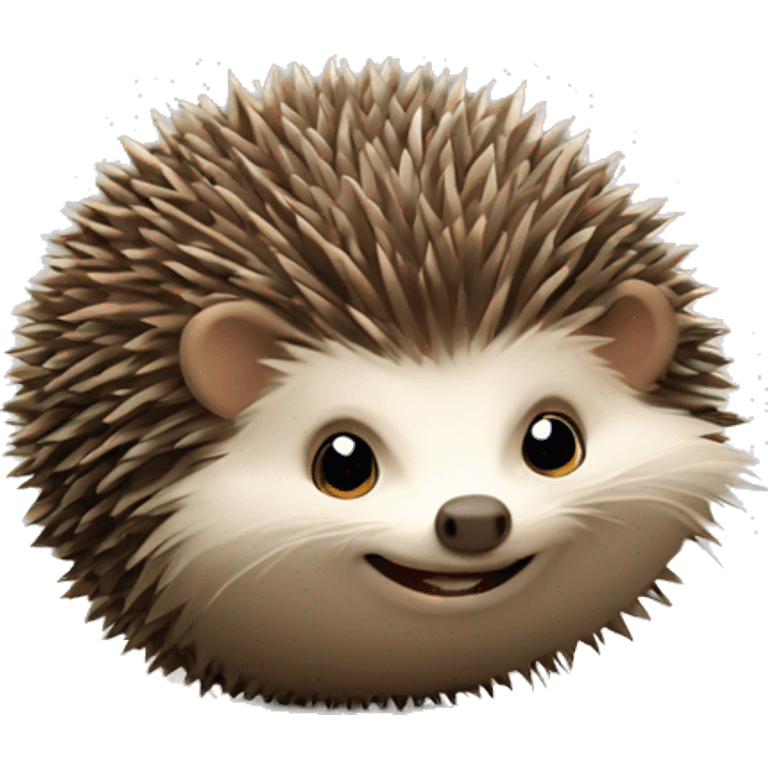 mischievous hedgehog rolling into a ball emoji