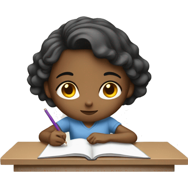 girl studiying emoji