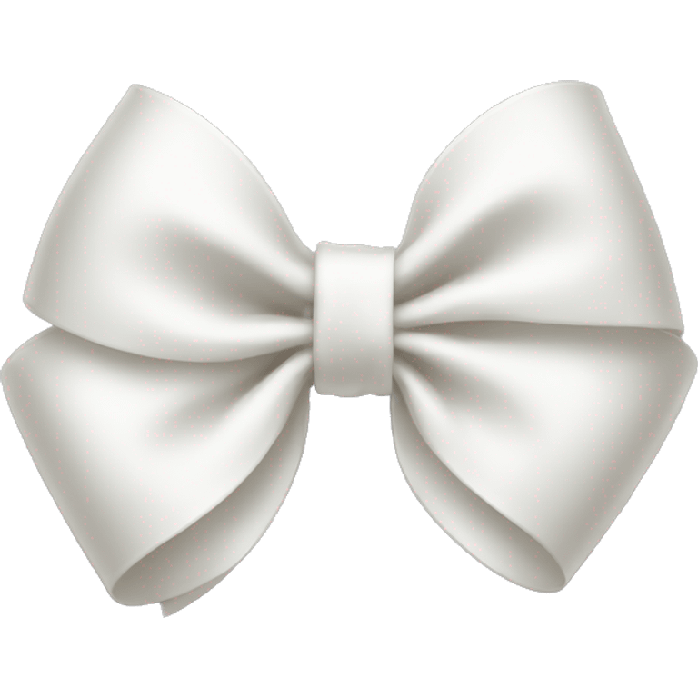 A cute white bow emoji