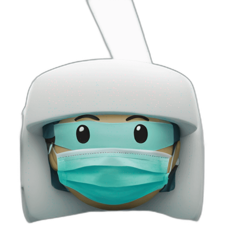 the patient is on the surgical table emoji