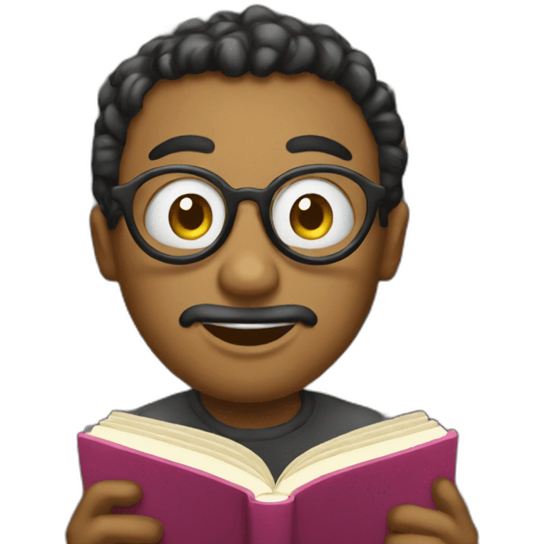 Library eat a book emoji