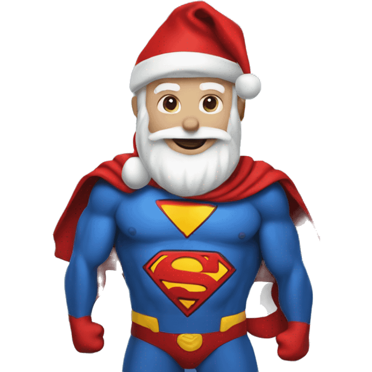 Superman Santa emoji