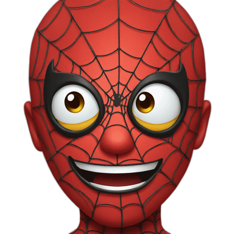 Spiderman smiling emoji