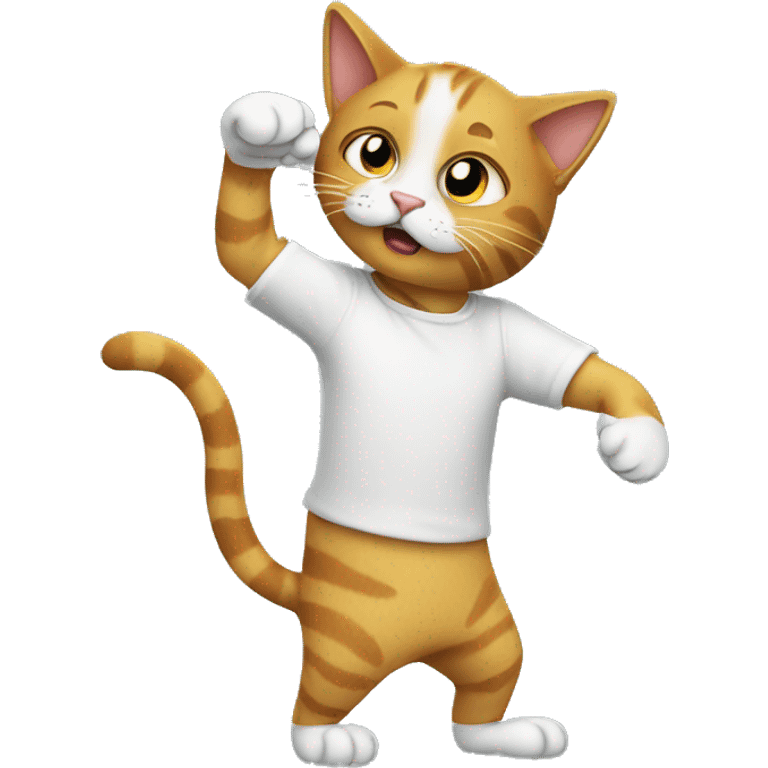 Dabbing cat emoji