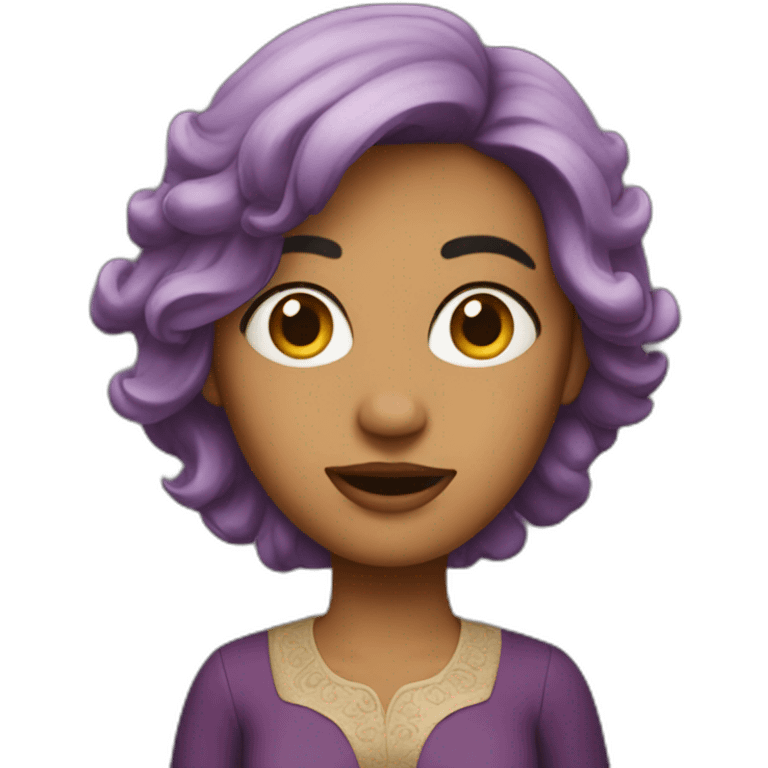 Boumediene dressed as a woman emoji