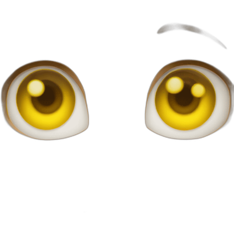 yellow eyes emoji