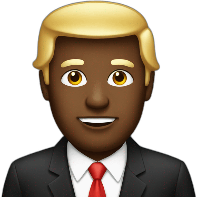 black trump emoji