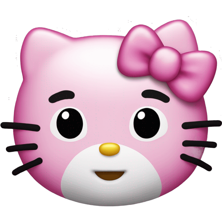 Hello kitty pink emoji