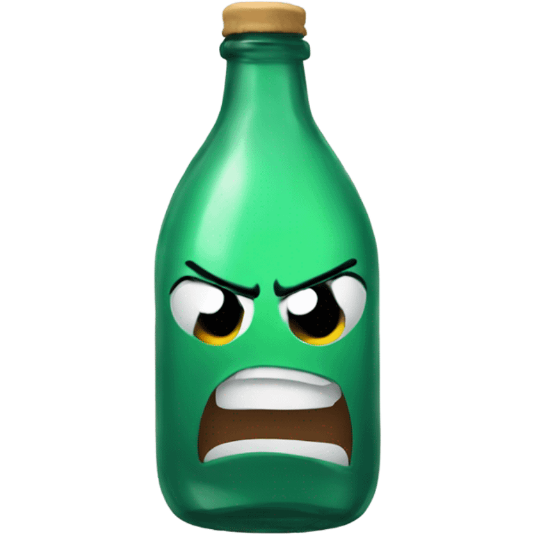 angry bottle emoji