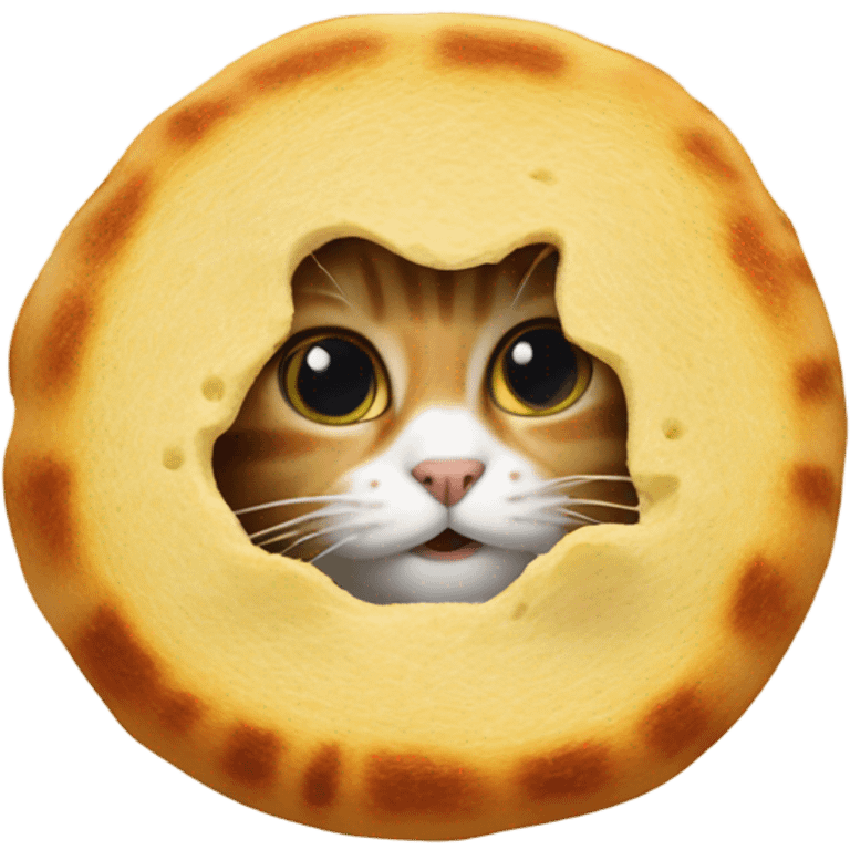 Cat inside some a crocante emoji