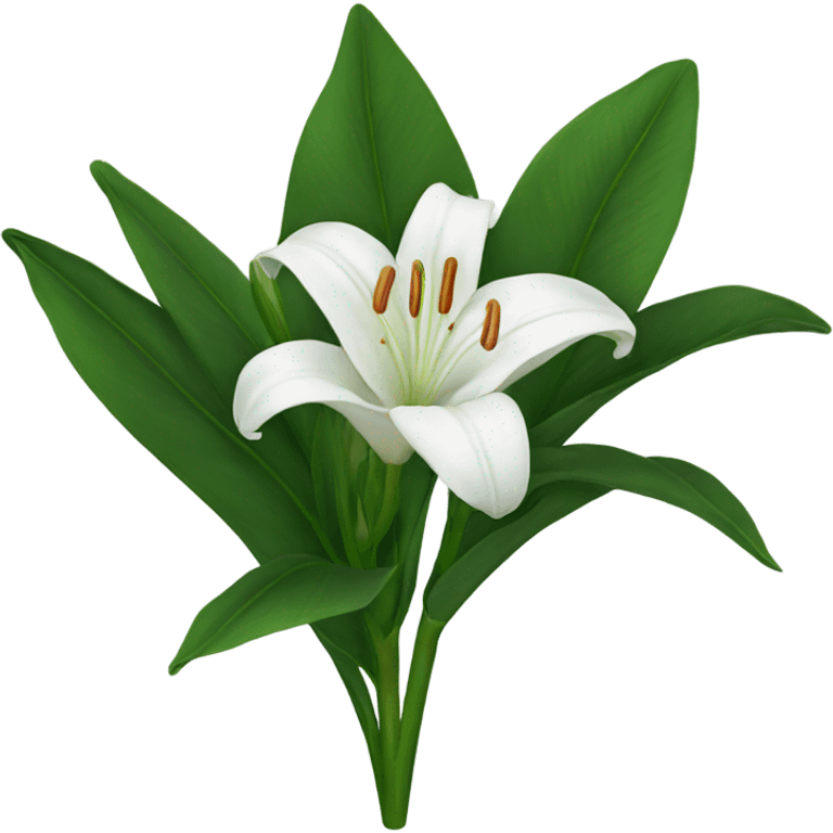 White Lily emoji