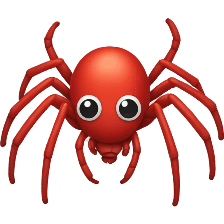 Spider red emoji