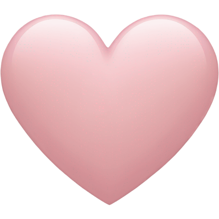 Delicate pink color of the heart emoji