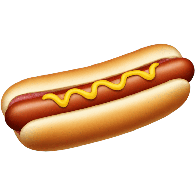 hotdog shaped like weiner emoji