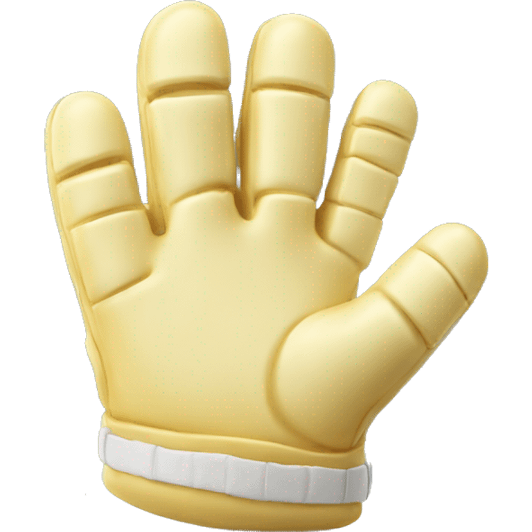 Football glove made Of butter  emoji