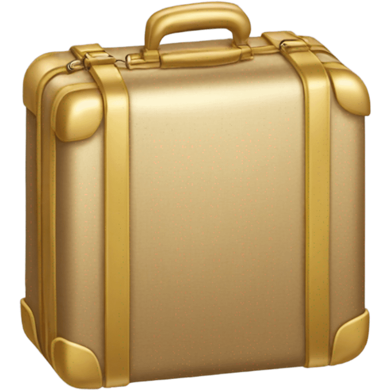 Gold suitcase emoji