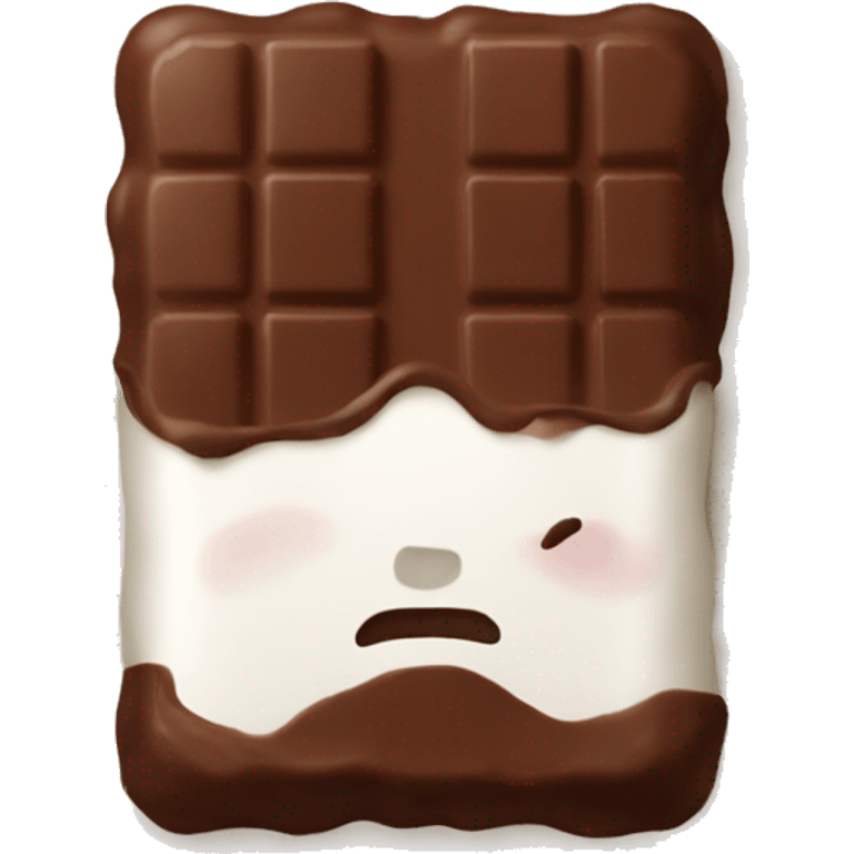 tableta de chocolate con envoltura emoji