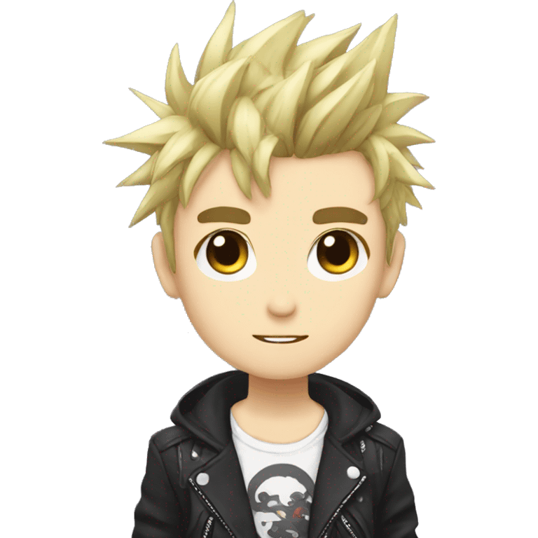 Cute Edgy Attractive Anime Punk Man emoji