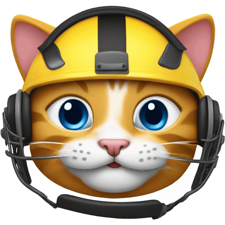 jolly cat football helmet emoji