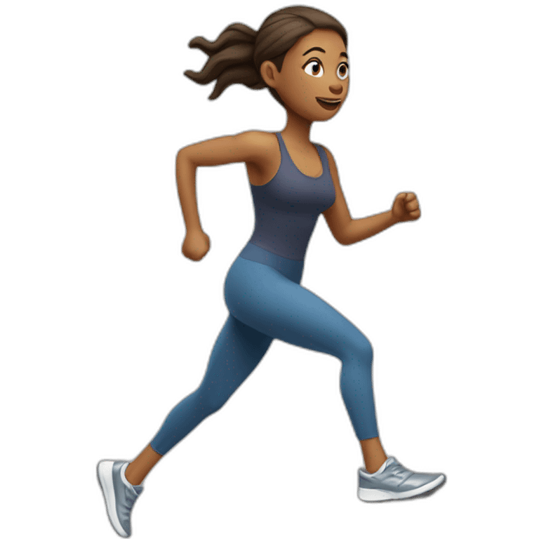 running white skin woman  emoji