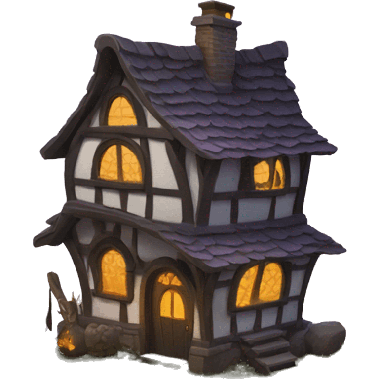 mystical witch cottage  emoji