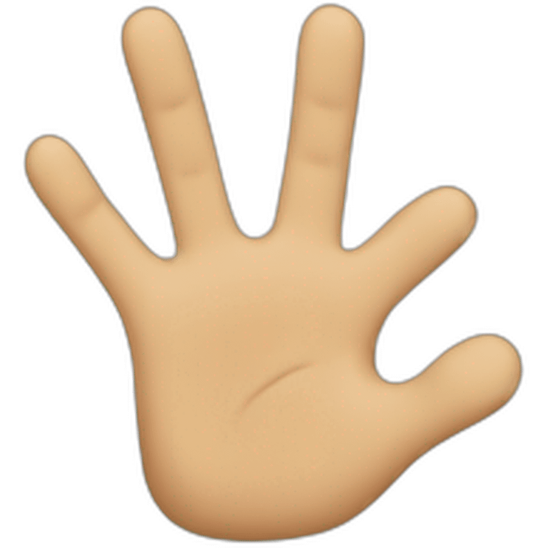 Waving hand emoji