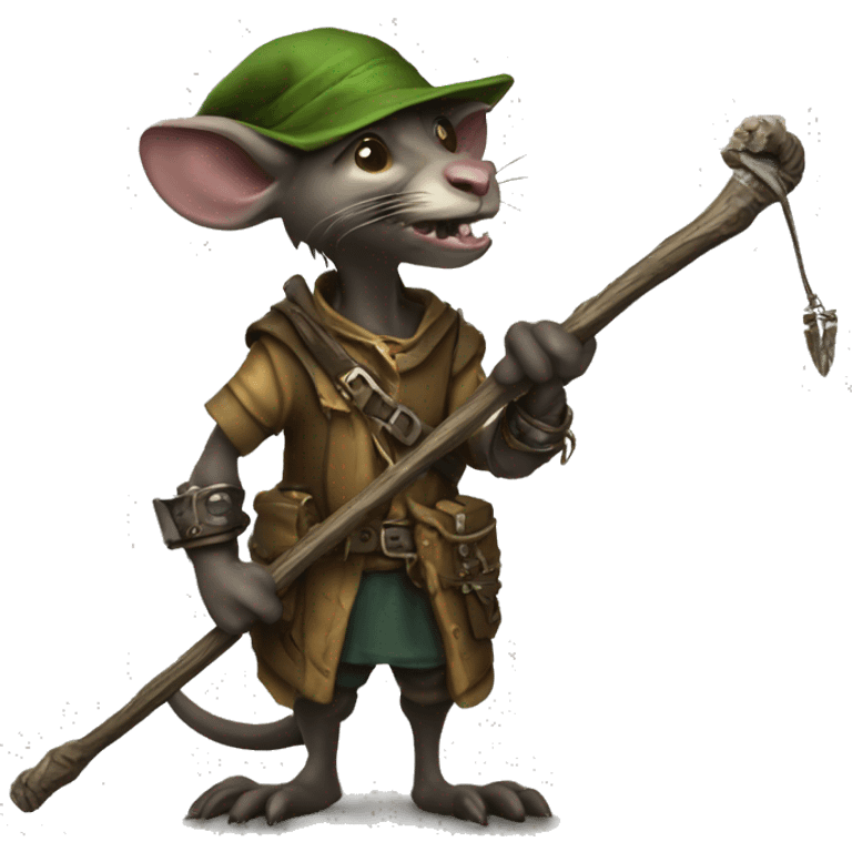 Skaven packmaster with a hook on a long stick  emoji