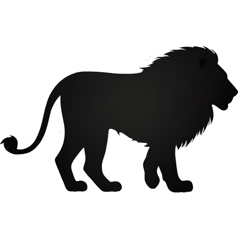 Lion silhouette emoji