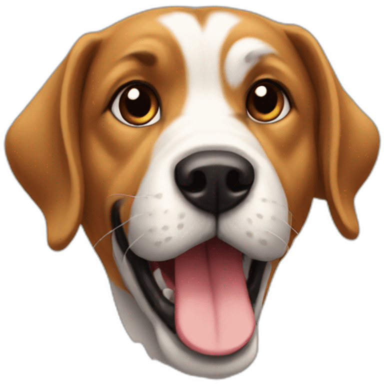 Chat qui joue avec chien emoji