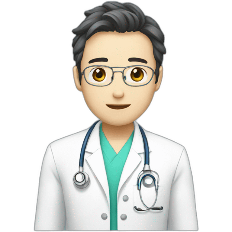 AI doctor in anime style emoji