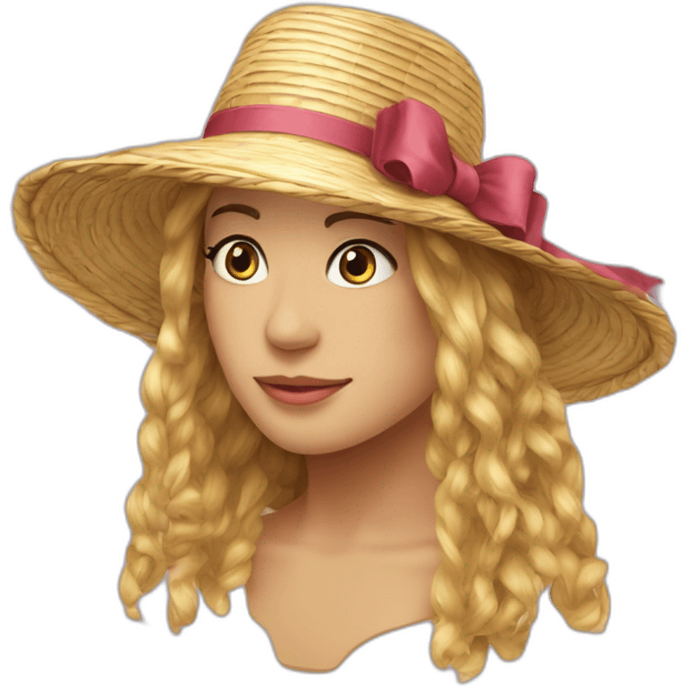 Le chapeau de paille de muffy emoji