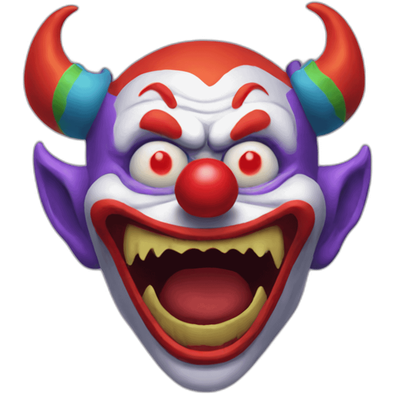 evil clown demon emoji