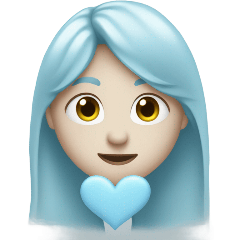 pale blue heart emoji