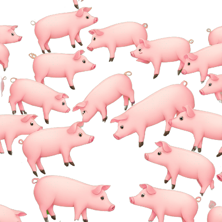 pigs in a field emoji