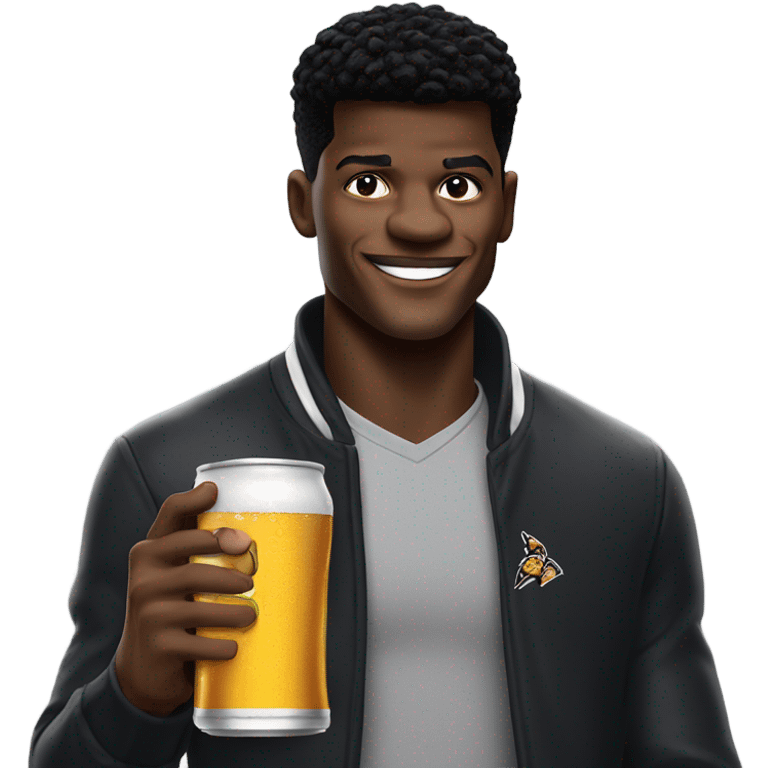 Lamar Jackson drinking a corona  emoji