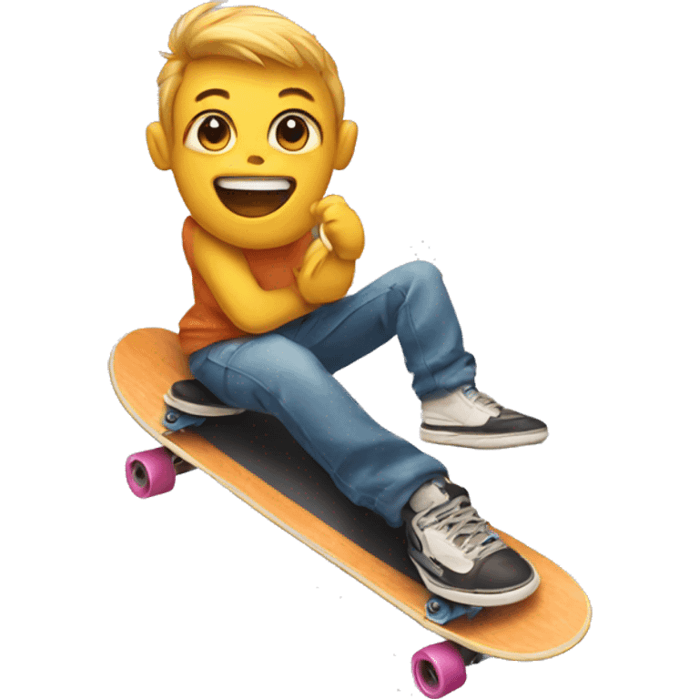 dob on a skateboard emoji