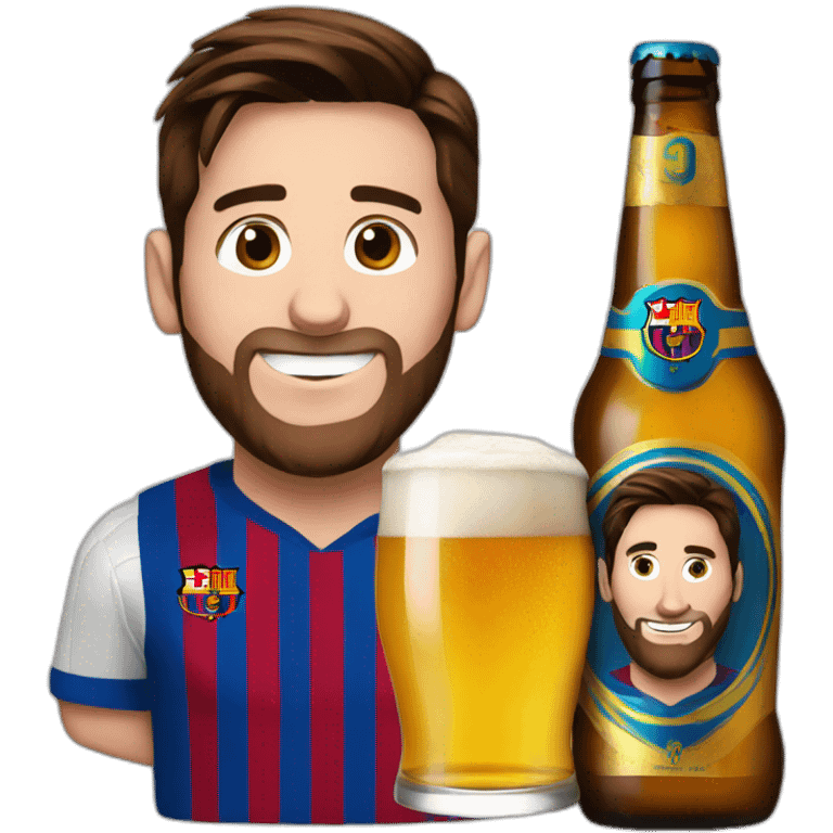 Messi beer emoji