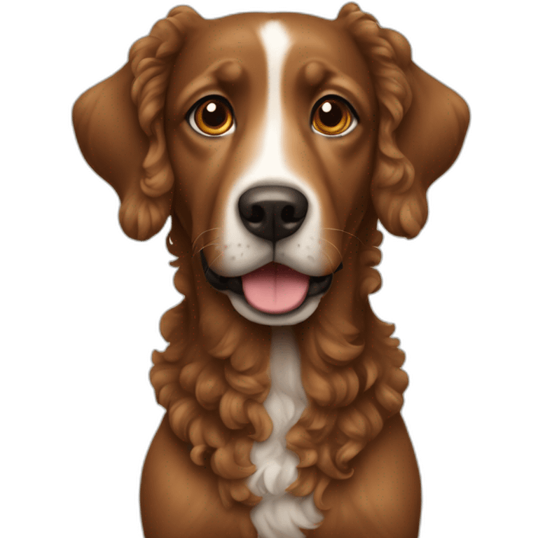 dog-curly-brown emoji