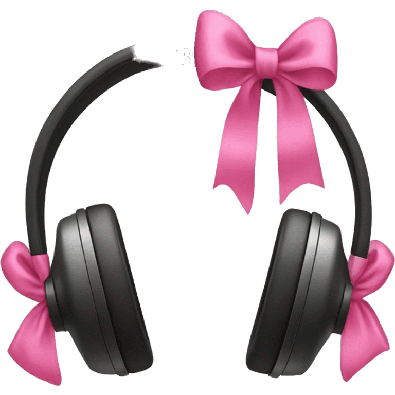 headphones with bows emoji