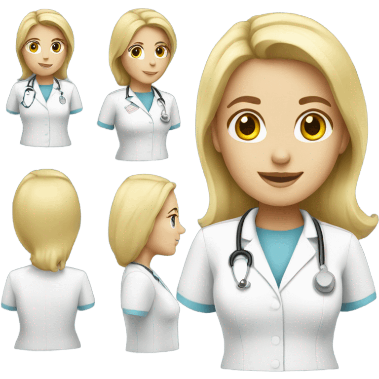 Blonde nurse  emoji